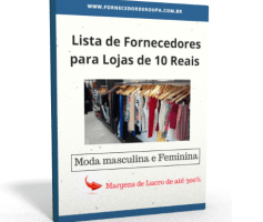 Lista com fornecedores de roupas para lojas de 10 reais